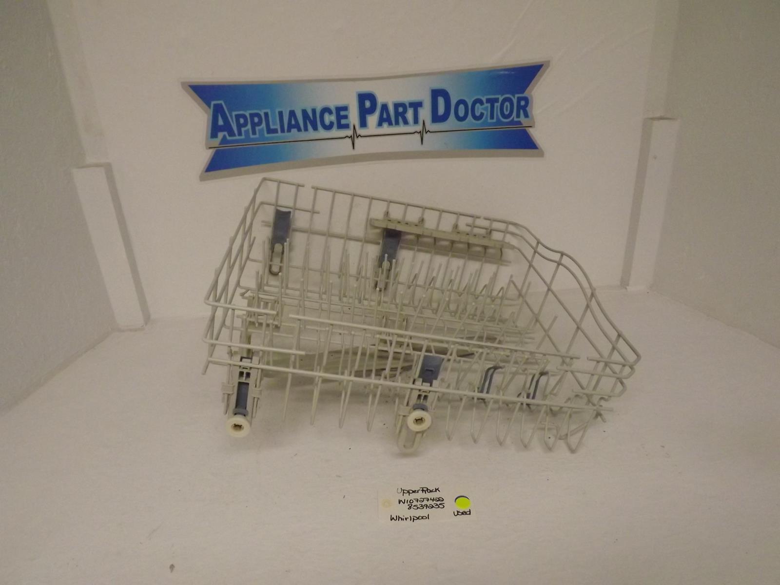 Whirlpool Dishwasher W10727422 8539235 Upper Rack Used Whirlpool Dishwasher W10727422 8539235 Upper Rack Used